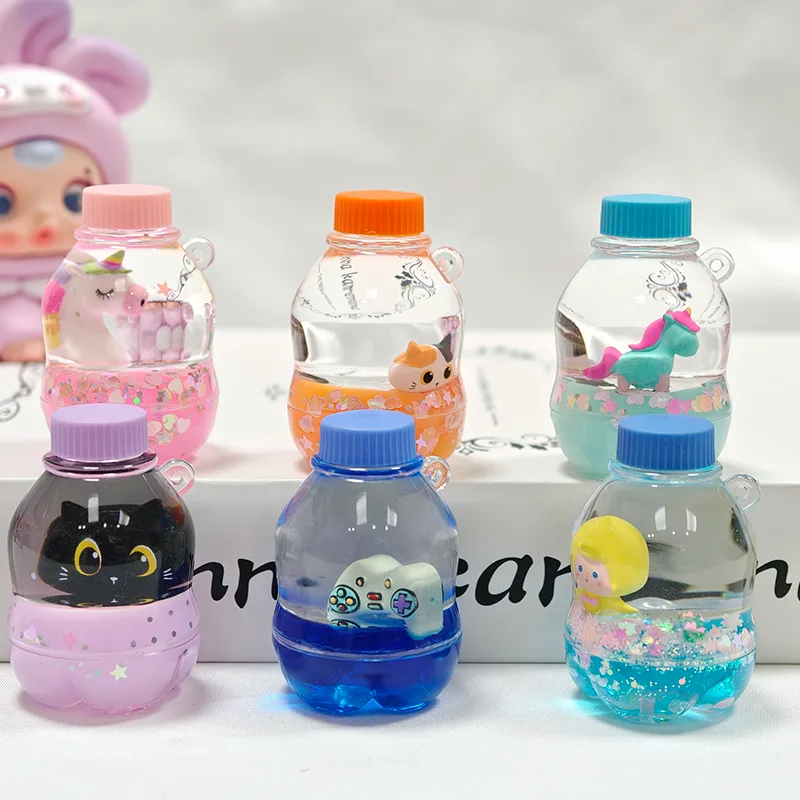 Coke Bottle Liquid Keychain